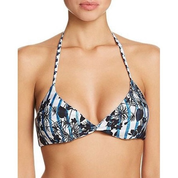 Lucky Brand Women's Reversible Bikini Swim Top Separates Swimsuit - Ink Blue NWT - Picture 1 of 5